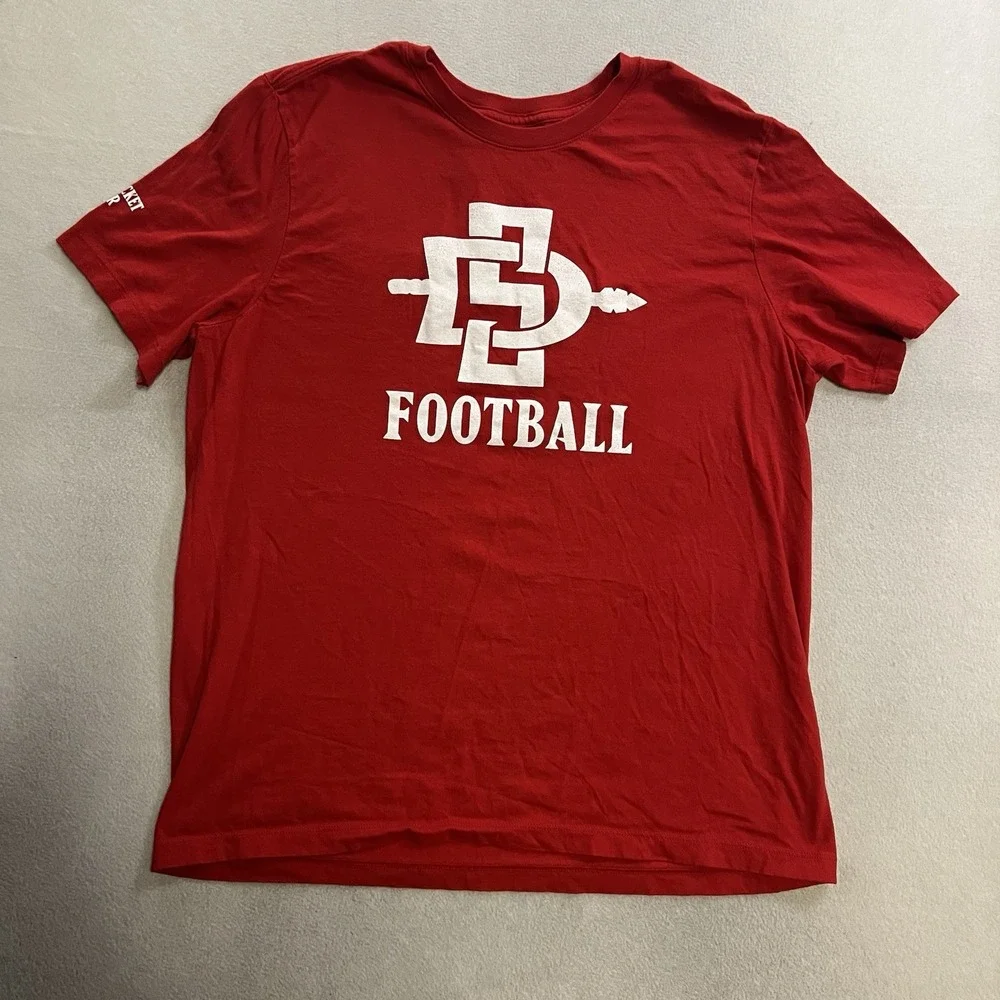 SDSU Aztecs Nike T-Shirt Men's Size XL Red Short Sleeve Football San Diego State